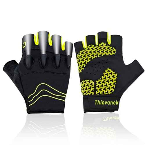 Cycling Gloves Hands Free Led Flashlight Rechargeable LED Glove for Running Walking Fishing Riding Safety Gloves Comfortable Bicycle Flashlight Glove for Women Men Gifts
