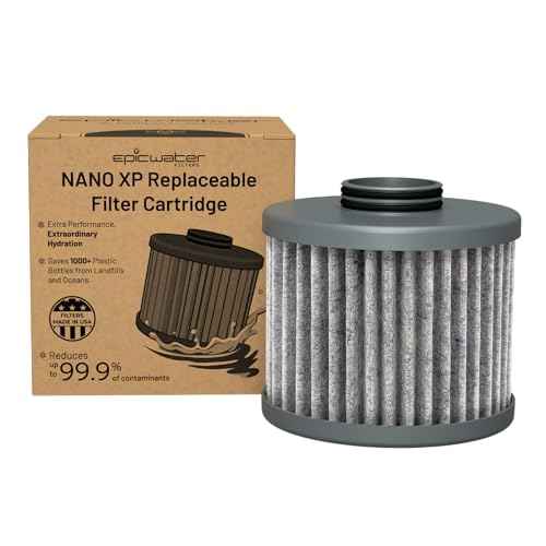 Epic Nano XP Water Filter ? Made in USA ? Removes 70+ Contaminants Including PFAS, Lead, Bacteria, Viruses and Microplastics ? 100 Gallon Capacity ? Replaceable Inner Cartridge ? Recyclable