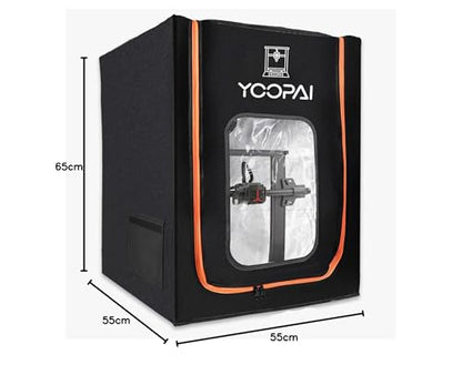 3D Printer Enclosure with LED Lighting, Fireproof Dustproof Tent Constant Temperature Protective Cover for Creality Ender 3 V3 SE/KE/Ender 3/Ender 3 Pro/Ender 3V2/Ender 3S1/Neo/Anycubic Elegoo, Medium