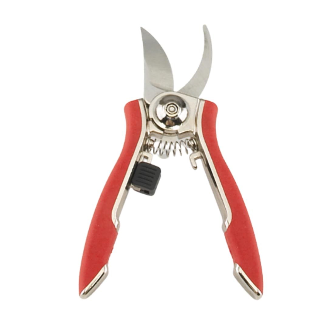 Dramm ColorPoint Stainless Steel Compact Garden Pruning Shears, Hand Pruner, Garden Clippers, with Heavy Duty Blade and Easy grip Handle, Berry