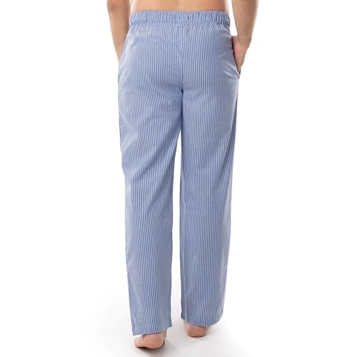 Fruit of the Loom Men's Woven Sleep Pajama Pant, Blue Stripe, 5X-Large