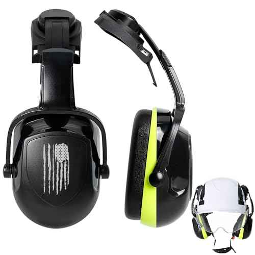 Hard Hat Ear Muffs, Earmuffs for Noise Reduction for Hard Hat Accessories, Construction Ear Protection for Adults