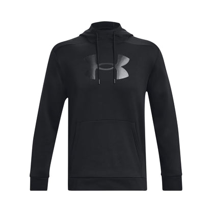 Under Armour mens Armour Fleece Big Logo Hoodie, (001) Black / / Black, X-Small