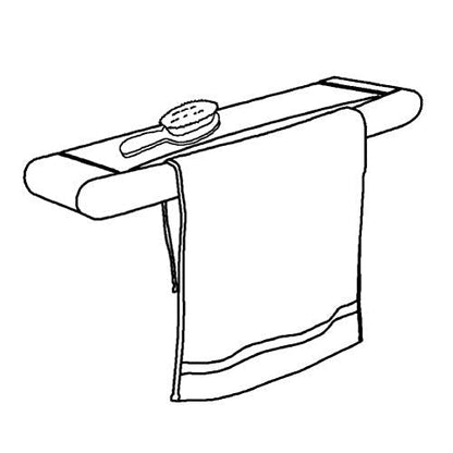 Gimi Telepack 70 Wall-Mounted Clothes Airer Wall Clothes Drying Rack 70 x 38 x 6 cm Size, White