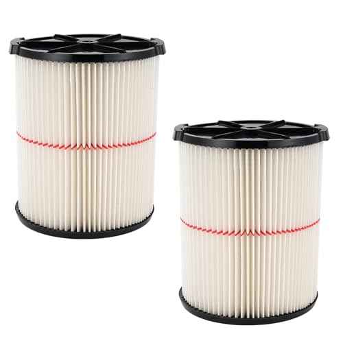 Wet Dry Vac Hepa Filter 9-38754 for Craftsman CMXEVBE17590, CMXEVBE17594, CMXEVBE17595, CMXEVBE17155, CMXEVBE17925, CMXEVBE17596, CMXEVBE17584, CMXEVBE17656 5-20 Gallon Shop Vacuum Replacement(2 Pcs)