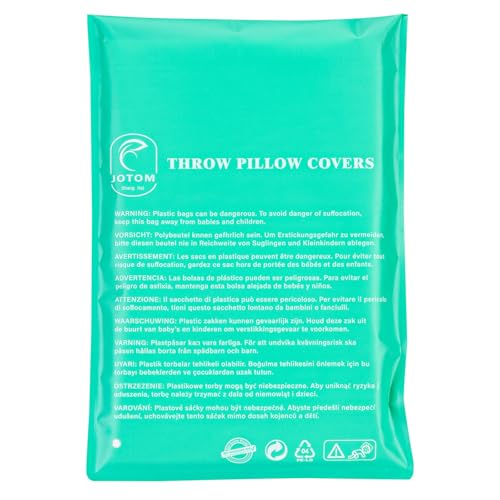 JOTOM Outdoor Decorative Cushion Covers 45x45 cm Waterproof Throw Pillow Covers Outdoor Cushions Butterfly Patio Garden Flower Pillowcases for Bench Sofa Indoor Decoration Set of 4 (Insects and Plant)