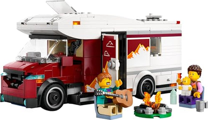 LEGO City Holiday Adventure Camper Van Toy - Creative Building Toys for 6+ Year Old Boys & Girls - Includes 3 Minifigures & Accessories - Gift Ideas for Birthdays & Holidays - 60454