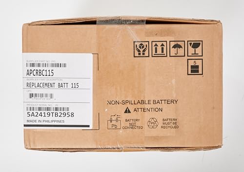 APC UPS Battery Replacement, APCRBC115, for APC Smart-UPS Models SMX1500RM2U, SMX1500RM2UNC, SMX1500RMNCUS, SMX1500RMUS