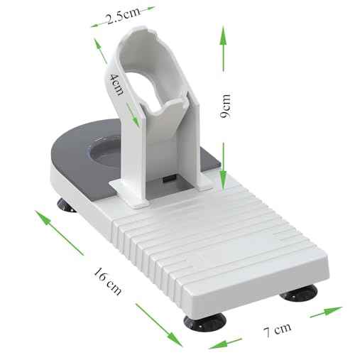 MONVICT Glue Gun Stand for Most Mini Glue Guns, Hot Glue Holder with Non-Stick Silicone Mat, Suction Cups, Helpful Tool for Make Your DIY, Crafts, Home School Project Well Bars Orderly (NOT Full Size)