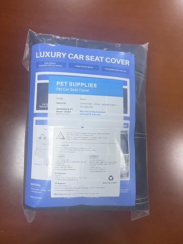 Dog Car Seat Cover 4-in-1, 100% Waterproof Dog Car Hammock, Durable Scratchproof Nonslip Back Bench Cover for Dogs with Seat Anchor, Machine Washable, Universal fits Trucks SUV