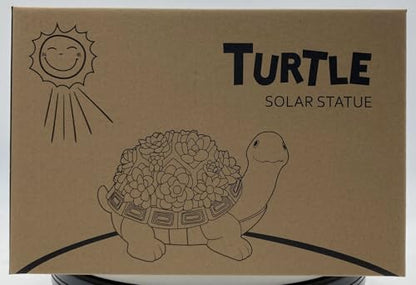 Goodeco Solar-Powered Turtle Garden Ornaments with LED Lights & Succulent Accents - Outdoor Decor for Patio, Balcony, Yard - Birthday Gifts for Women, Mum, Unique Tortoise Statue Housewarming Ideas