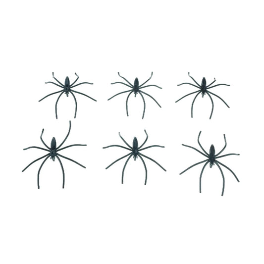 FAZHBARY 20 PCS Scary Plastic Spiders Small Fake Spider Joke Toys for Halloween Prank Props Decorations
