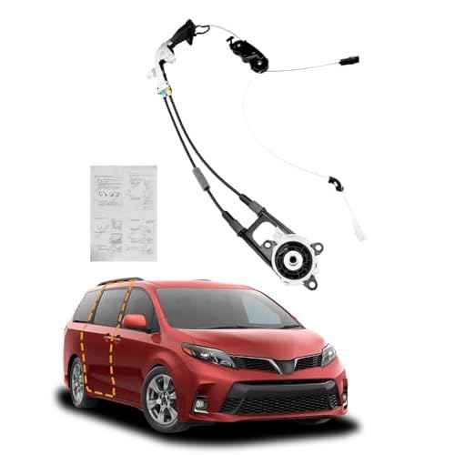 Sliding Door Cable, Compatible with 2011-2020 Toyota Sienna, Rear Right Passenger Side, Auto Door Spool Control Wiring Repair Kit, Power Sliding Door Wire System, w/o Motor, Replace# 85016-08010