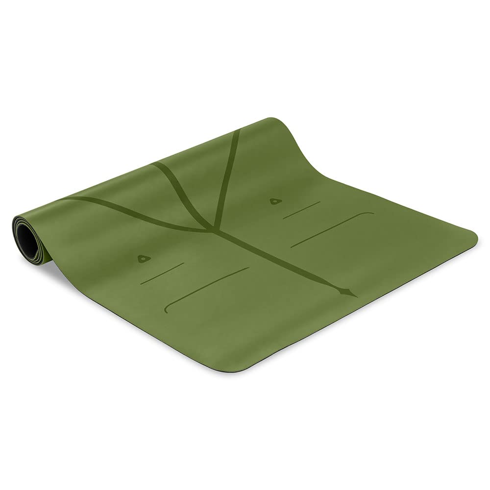 Liforme Travel Yoga mat – Patented Alignment System, Warrior-Like Grip, Non-Slip, Eco-Friendly, Ultra-Lightweight and Sweat Resistant, Made with Natural Rubber