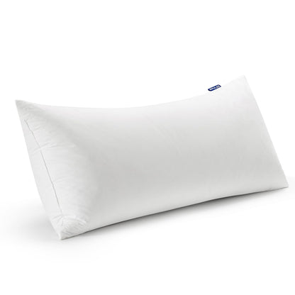 MIULEE 22x22 Pillow Inserts,Set of 2 Down Feather Throw Pillows for Couch Sofa Bed, Decorative Fluffy Throw Pillow Inserts Cotton Fabric,White
