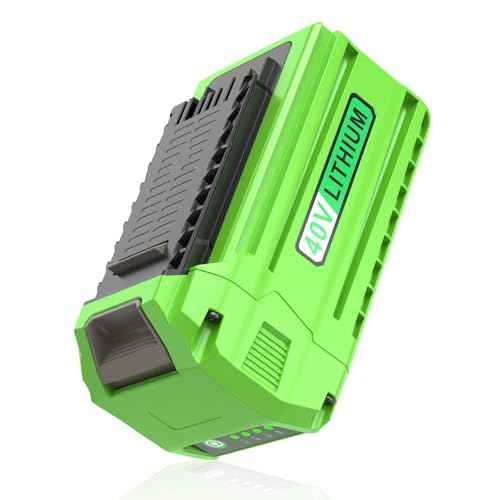 40 Volt 6000mAh Replace High-Capacity Battery for Greenworks 40V Battery, 6.0Ah Long-Lasting Compatible with Greenworks 29472 29462 2901319 and 40V G-MAX Power Tools