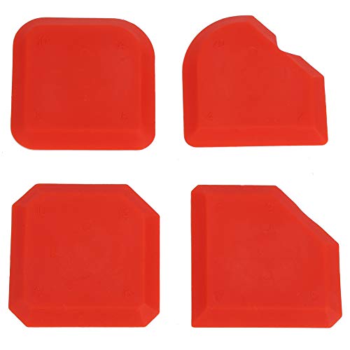 4 Pcs Caulking Wedges, Caulking Tool Kit Silicone Remover Applicator Cleaner Tool Kit for Kitchen Bathroom Floor Window Sealant Sealing Sink Joint, Reuse and Replace