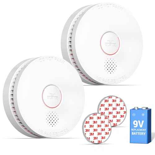 SITERWELL Smoke Detector, 10 Year Product Life Fire Alarm with Magnetic Fastening Kit, Smoke Alarm with Photoelectric Sensor and Low Battery Warning Function for House, UL217-10th Listed,GS509A,2 Pack