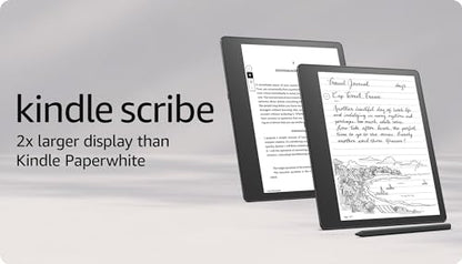 Kindle Scribe (2022 release) - 16 GB, the first Kindle and digital notebook, all in one, with a 10.2" 300 ppi Paperwhite display, with built-in notebook summarisation. Includes Basic Pen