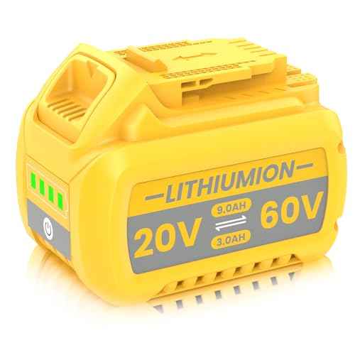 1Pack 9.0Ah Replacement for Dewalt 20V 60V Flexvolt Max Battery Compatible with DCB609 DCB606 DCB612 DCB200 DCB201 DCB203 DCB204 DCB206 DCB207 DCB209