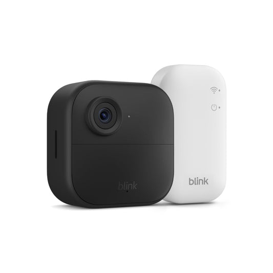 Blink Outdoor 4 (newest model) – Wireless smart security camera, two-year battery life, 1080p HD day and infrared night live view, two-way talk. Sync Module Core included – 1 camera system