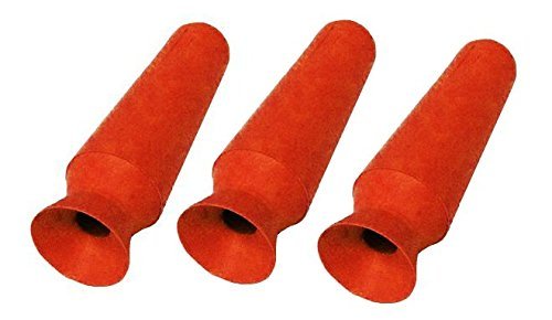 DMV Scleral Cup Large Contact Lens Handler -3 Pack - Inserts and Removes Scleral Contact Lenses and Prosthetic Eyes (Orange)