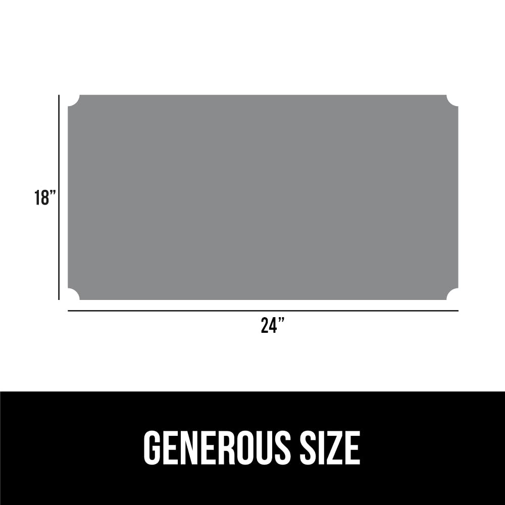 GORILLA GRIP ShelfGuard Wire Shelf Liner Compatible with Amazon Basics Shelving Unit, Set of 5 Waterproof Liners for Organizing Metal Rack Shelves, Kitchen Cabinets, Cupboard, Pantry, 18x24 Charcoal