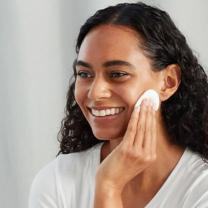 Amazon Basics Hypoallergenic 100% Cotton Rounds for Makeup Removal and Skincare, 100 Count, 1 Pack