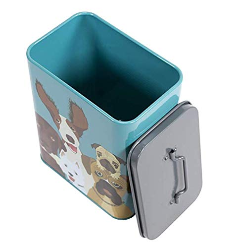 Burgon & Ball Creaturewares The Rabble Dog GCR/CAT Tin Pet Food Storage, 16.5 cm x 11 cm x 20 cm Size