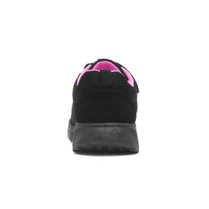 XL Kids Black Easy Fasten Trainer - Size 2 UK - Black