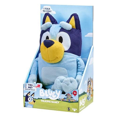 Bluey - 13" Talking Bluey Plush - Interactive - Sing Along with Bluey, 9 Different Phrases