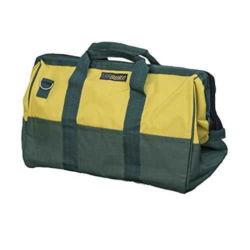 Bon Tool Dura 41-111 16-Inch by 10-Inch by 12-Inch Wide Opening Buck Bag, Hunter Green and Yellow