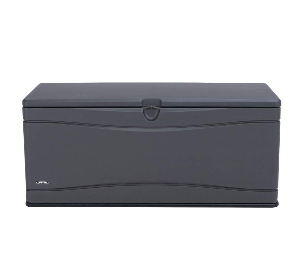 LIFETIME 60298 Heavy Duty Outdoor Storage Deck Box, 130 Gallon, Gray
