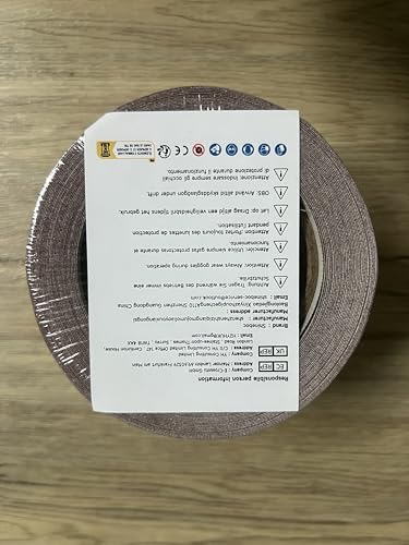 Shineboc Sandpaper Roll 120 Grit, 93mm x 10m Emery Cloth Sanding Rolls for Wood Metal Stainless Steel Hand Sanders