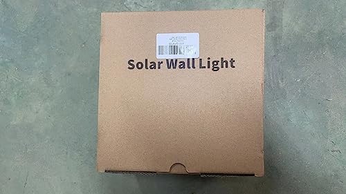 nipify Solar Fence Lights Outdoor Garden, 6 Packs LED Retro Solar Wall Lights Outdoor Waterproof, Auto On/Off Fence Lights Solar Powered for Patio Decking Gate Yard Stair Decoration(Warm White)