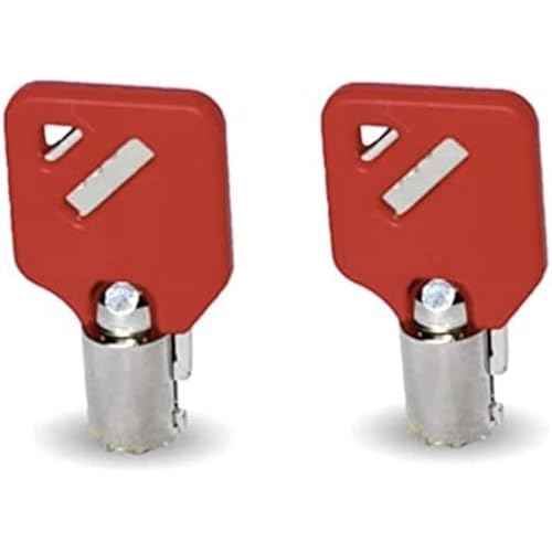 Compatible With Husky Milwaukee & Steel Glide R06 Keys ENGRAVED Tool Box Tool Chest Replacement lock keys, 2 ENGRAVED (R06) Key, Compatible With Husky Milwaukee & Steel Glide Toolboxes Red (R06)