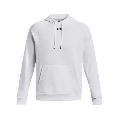 Under Armour Men's Rival Fleece Hoodie, (100) White / / Black, 4X-Large