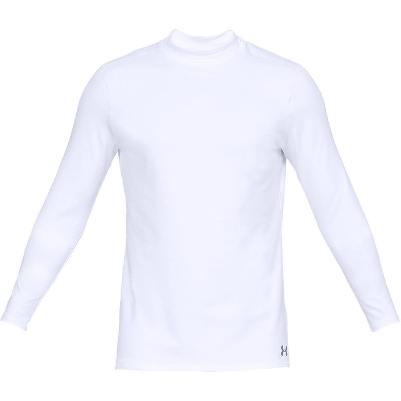 Under Armour Men's ColdGear® Armour Fitted Mock SM White