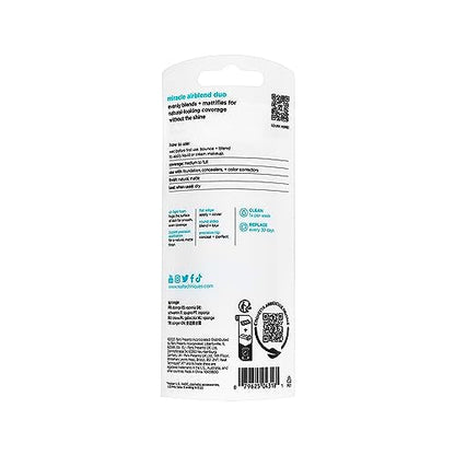 Real Techniques Miracle Airblend Sponge, Matte Makeup Blending Sponge, For Liquid, Cream, & Powder Products, Offers Medium To Full Coverage, Foundation Sponge, Latex-Free Foam, 1 Count