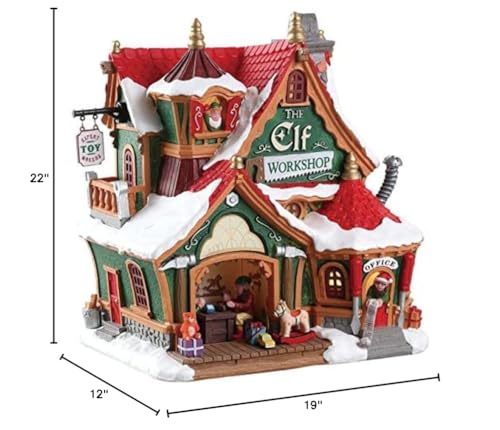 Lemax 75291 Santa's Wonderland Lighted Buildings: The Elf Workshop