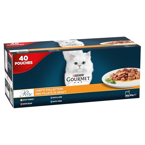 GOURMET Perle Chef's Collection in Gravy Wet Adult Cat Food 40x85g