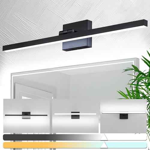 zouzai Second Generation Modern LED Bathroom Vanity Light Bar Black IP44 Over Mirror Bath Wall Fixture 5CCT Adjustable, Dual-Sided, 180¡Æ Adjustable Angle (24 inch)