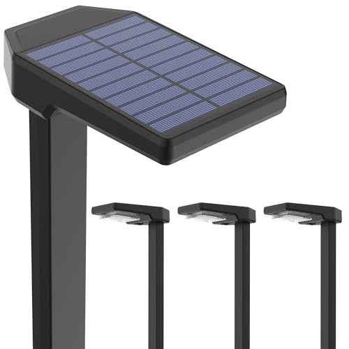 Solar Pathway Lights Outdoor, Smart Color Changing with 9-in-1 (Warm White/Cool White/RGBCW) Modes,Bright Landscape Lighting Waterproof for Walkway,Garden,Driveway,Yard,Patio(4pack)