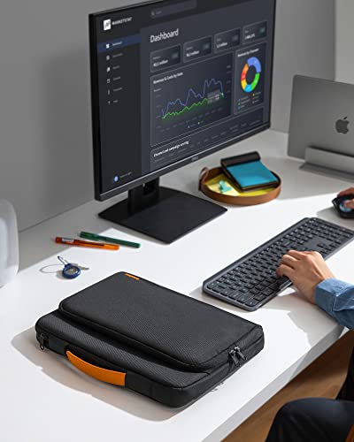 tomtoc 360 Protective Laptop Sleeve for 15-inch New MacBook Air 2025-2023 M4/A3241, M3/A3114, M2/A2941, 15'' Surface Laptop, Dell XPS 15 Plus, 15 MacBook Pro A1990 A1707, Water-resistant Carrying Case