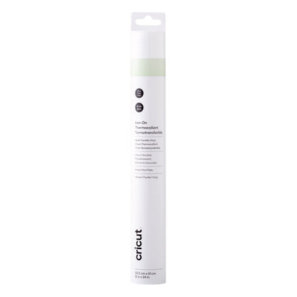 Cricut Everyday Iron On - Glow in The Dark, 2ft Roll (12'x24') - HTV Heat Transfer Vinyl for Shirts, Apparel, Hats & More - Compatible with Maker & Explore Machines