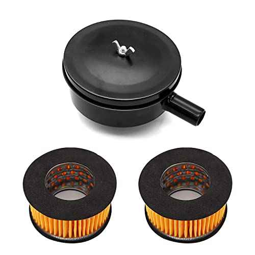 1/2" PT 20mm Thread Air Compressor Silencer Intake Filter Sound Muffler with a Replacement Element H-076