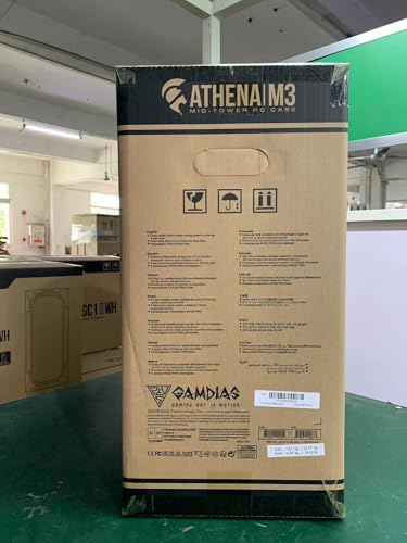 GAMDIAS ATX Mid Tower Computer Case Tempered Glass, Gaming PC Case Support Dual 360mm AIO/Radiator, 7x120mm Case Fans (4X 120mm Built-in), 420mm GPU/VGA, USB3.0X 2, Type C x1, 170mm CPU Cooler