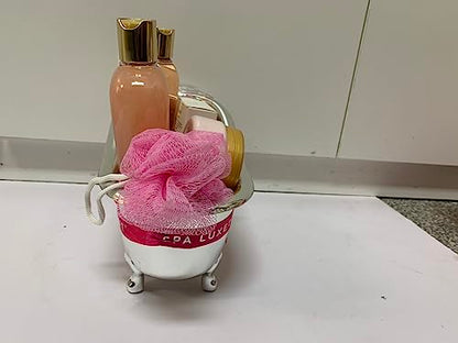 spa luxetique Gift Set For Women, Bath Sets for Women Gift, 8 Pcs Rose Spa Basket Includes Bubble Bath, Shower Gel, Body Lotion, Birthday Spa Gifts, Mother‘s Day Gifts for Mom, Christmas Gifts for Her