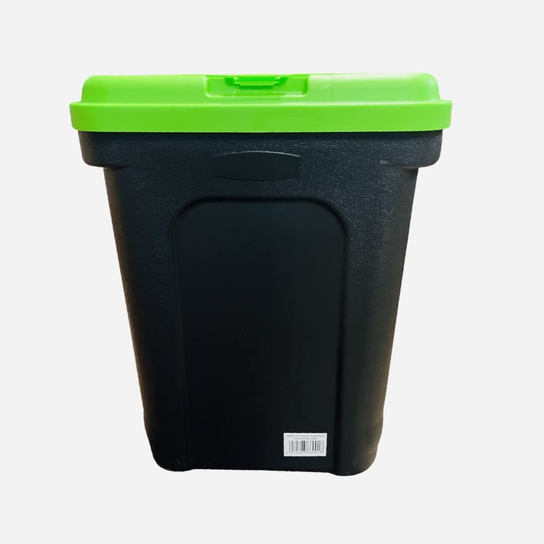 Large 30L/15kg Pet Food Storage Container with Scoop, Flip Top Lock & Airtight Seal – Ideal for Dog Food, Cat Food, and Treats – Durable Plastic Bin for Pet Supplies