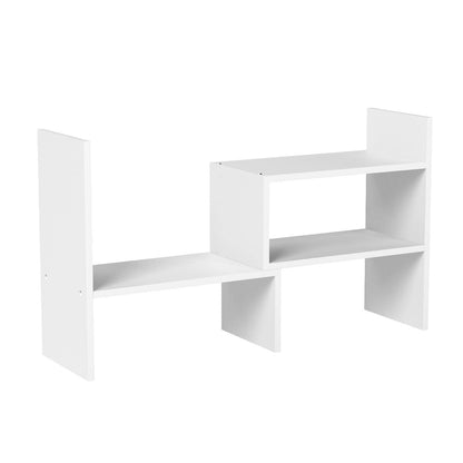 Expandable Wood Desktop Bookshelf Desktop Organizer Office Storage Rack Wood Display Shelf - Free Style Display True Natural Stand Shelf Rack Assemble
